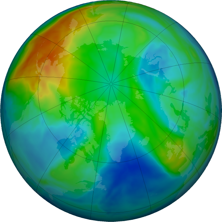 Arctic ozone map for 04 December 2020